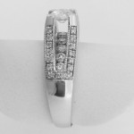 14k White Gold Cathedral Set Diamond Engagement Ring