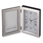 Silver-Plated Frame and Clock