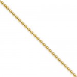 Stainless Steel IP Gold-Plated 2.0mm 22in Ball Chain