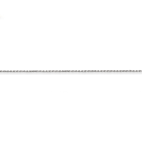 14k White Gold Rope Chain 18 Inches