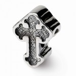 Sterling Silver Reflections Budded Cross Bead