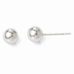 Leslies Sterling Silver Polished Ball Post Earrings