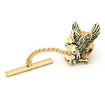 Gold Tone Eagle Tie Tack (Made in the USA)