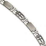 Stainless Steel Cross 8.5in Bracelet