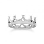 Polished Crown Ring Sterling Silver