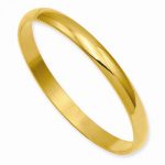 Gold-Plated Kelly Waters Polished Baby Slip-On Bangle