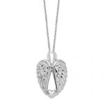 Sterling Silver Wings Ash Holder Necklace