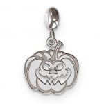 Sterling Silver Rhodium-plated MeMi Pumpkin Charm