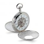 Charles Hubert Chrome-finish White Dial Pocket Watch