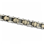 Germanium Link Bracelet With Cross Like Links 8.5"