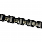 Stainless Steel Black Bike Chain Bracelet 8.5"