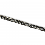 Stainless Steel 24" Flat Figaro Chain