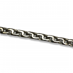Stainless Steel Polished Fancy Square Link 24" Necklace