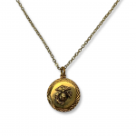 Marine Corps 22K Gold Plated Necklace 18"