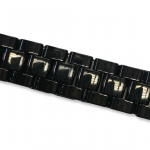 Ceramic Couture Black Link Bracelets 8"