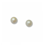Sterling Silver 6mm Fresh Water Cultured Pearl Stud Earrings