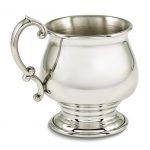 Empire Polished Pewter Pedestal Pot Belly 4 oz. Baby Cup