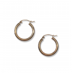 14K Rose Gold Hollow Hoop 1.33G Earrings