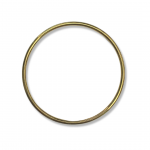 Stainless Steel Gold Plated Bangle Bracelets 65mm diameter