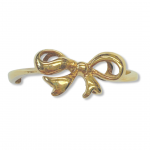 14K Yellow Gold Polished Bow Fashion Ring Size8