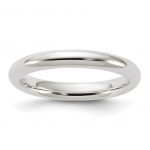 Sterling Silver Comfort Fit Band size4.5 3mm