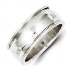 Sterling Silver Fancy Band Size7 8mm