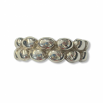 Sterling Silver Double Rice Bead Ring