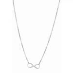 Sterling Silver 18" Polished Infinity Necklace